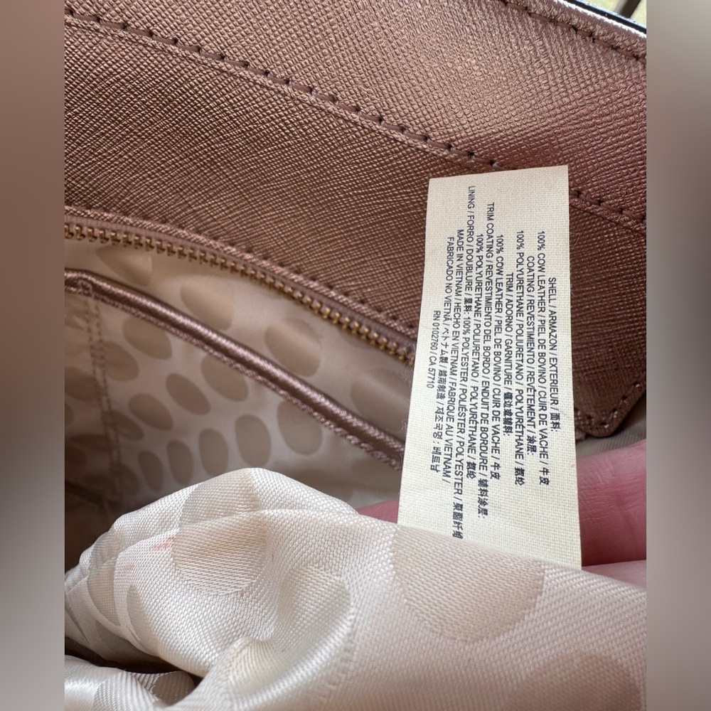 Kate Spade New York Cedar Street Mini Harmony Leather Tote, gold rose color - Picture 16 of 16